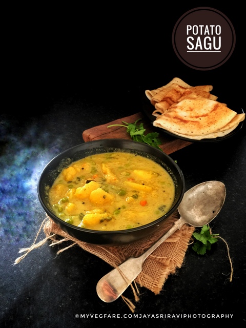 Potato Saagu / Aloo Saag