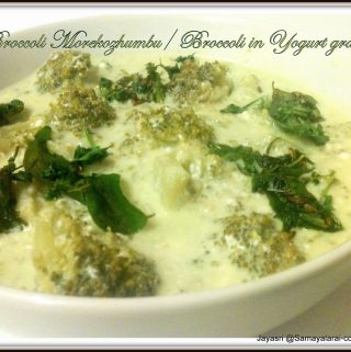 Buttermilk Broccoli kuzhambu. Mor Kuzhambu