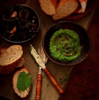 pâté, veggie pâté, spinach walnut pâté