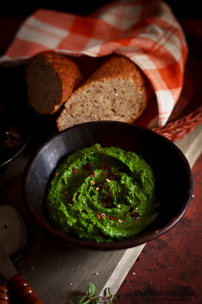 pâté, veggie pâté, spinach walnut pâté