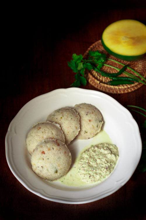 Idli made with mango